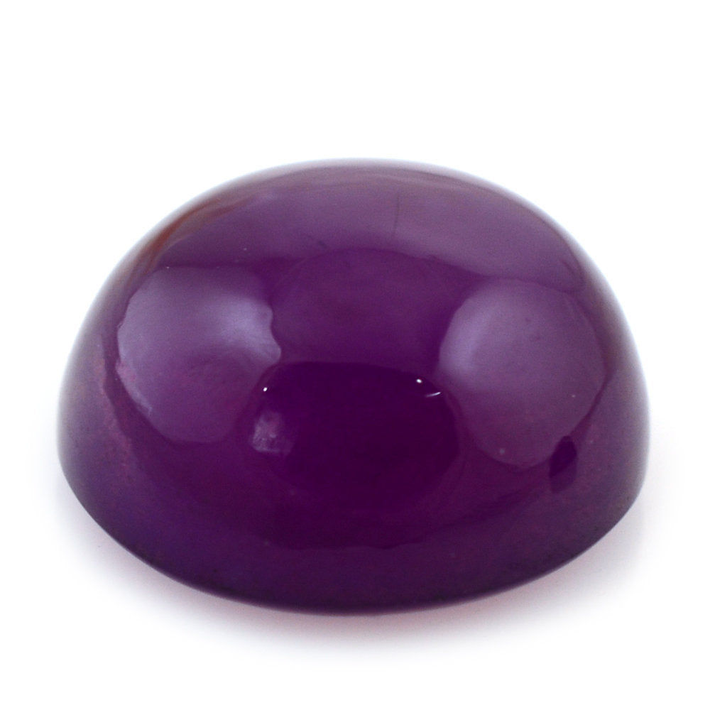 DYED PURPLE CHALCEDONY ROUND CAB 13.50MM 9.48 Cts.