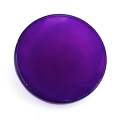 DYED PURPLE CHALCEDONY CHECKER ROUND CAB 12MM 3.50 Cts.