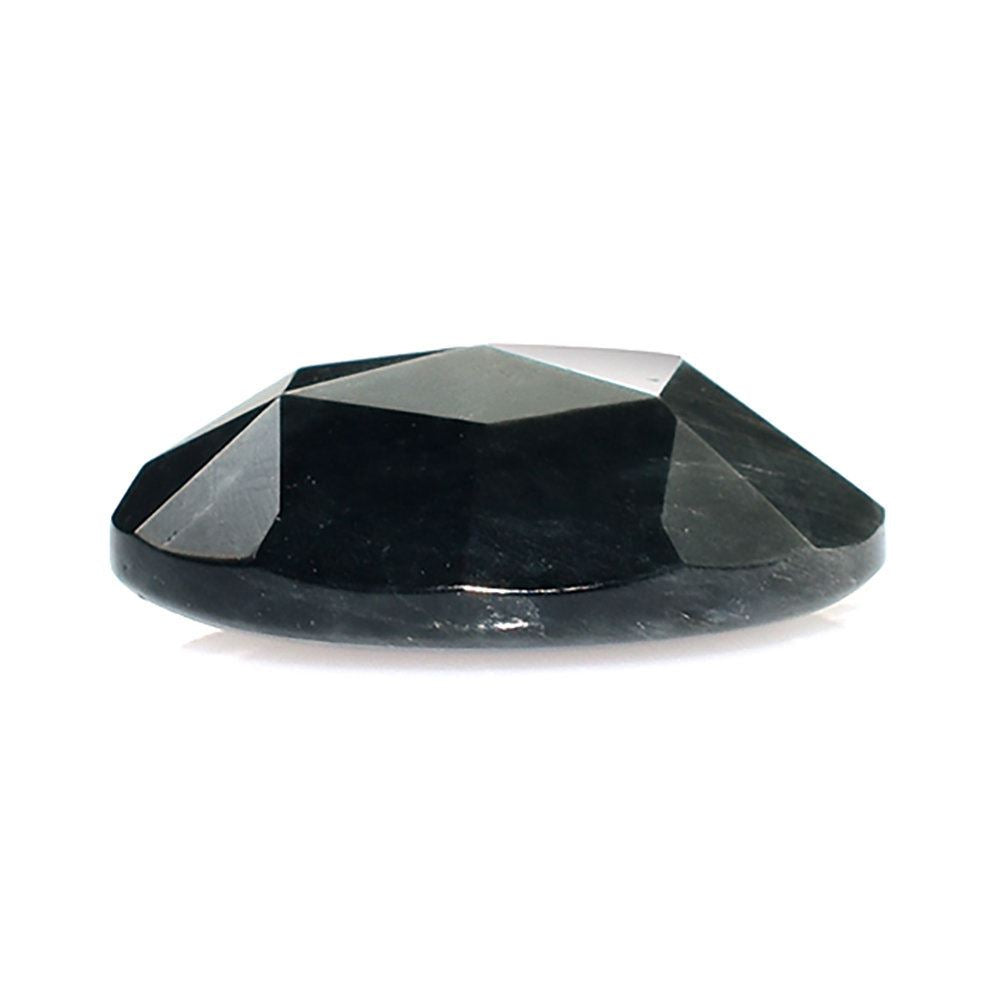 CAT'S EYE GREY ROSE CUT OVAL CAB (DARK) 14X10MM 1.17 Cts.