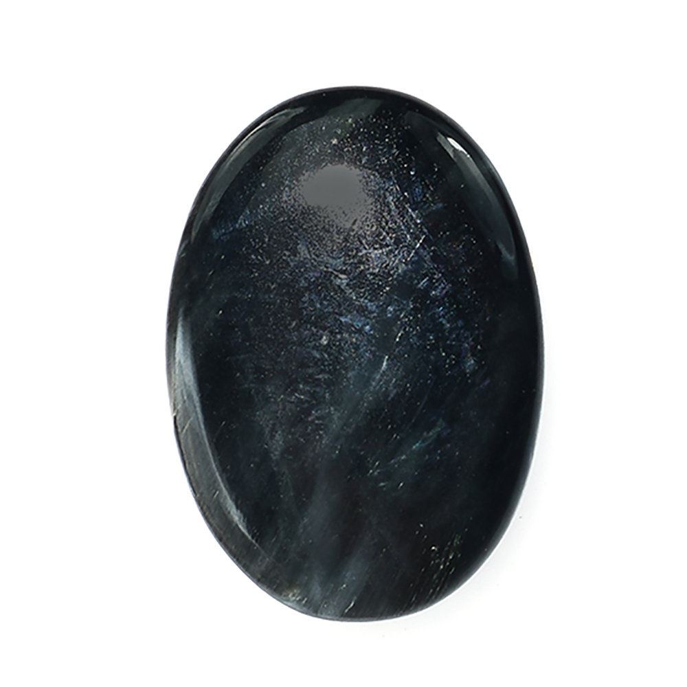 CAT'S EYE GREY ROSE CUT OVAL CAB (DARK) 14X10MM 1.17 Cts.