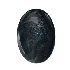 CAT'S EYE GREY ROSE CUT OVAL CAB (DARK) 14X10MM 1.17 Cts.