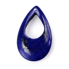 LAPIS LAZULI CARVED LENTIL PEAR WITH CARVED 25X15MM 9.20 Cts.