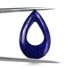 LAPIS LAZULI CARVED LENTIL PEAR WITH CARVED 25X15MM 9.20 Cts.