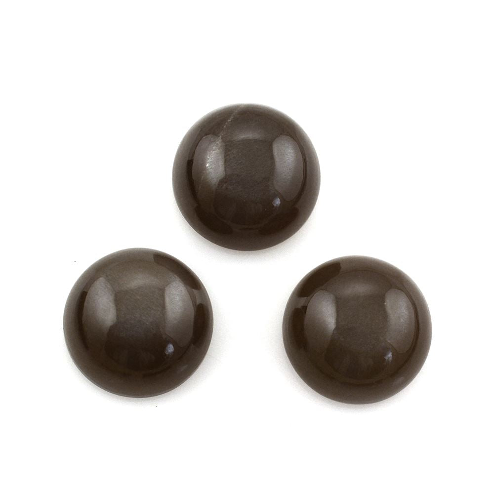 CHOCOLATE MOONSTONE ROUND CAB 12MM 6.65 Cts.