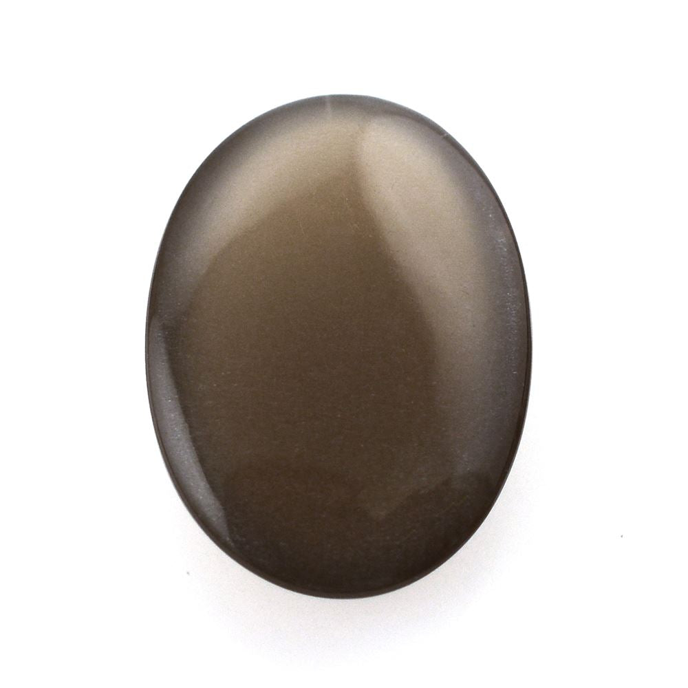 CHOCOLATE MOONSTONE OVAL CAB 14X10MM 5.14 Cts.