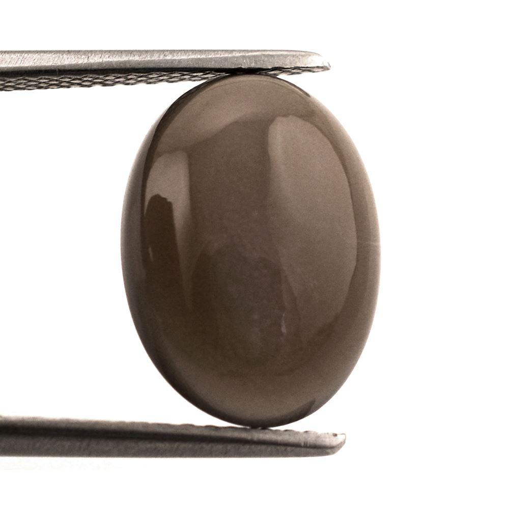 CHOCOLATE MOONSTONE OVAL CAB 14X10MM 5.14 Cts.