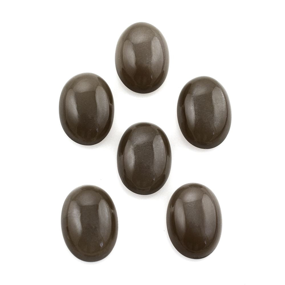 CHOCOLATE MOONSTONE OVAL CAB 14X10MM 5.14 Cts.