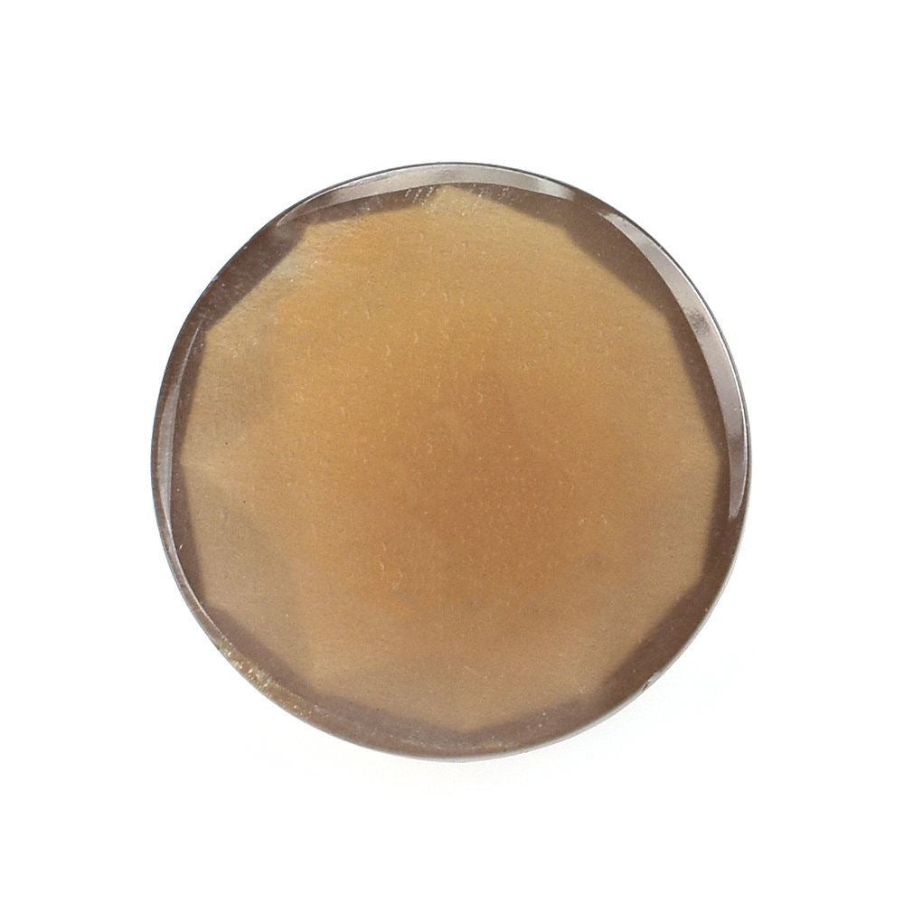 CHOCOLATE MOONSTONE ROSE CUT ROUND CAB (MEDIUM) 12.00MM 3.76 Cts.