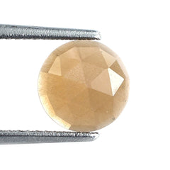 CHOCOLATE MOONSTONE ROSE CUT ROUND CAB (MEDIUM) 8.00MM 1.28 Cts.