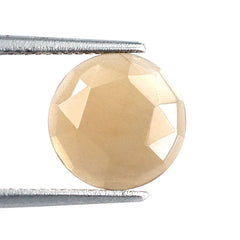 CHOCOLATE MOONSTONE ROSE CUT ROUND CAB (MEDIUM) 10.00MM 2.24 Cts.