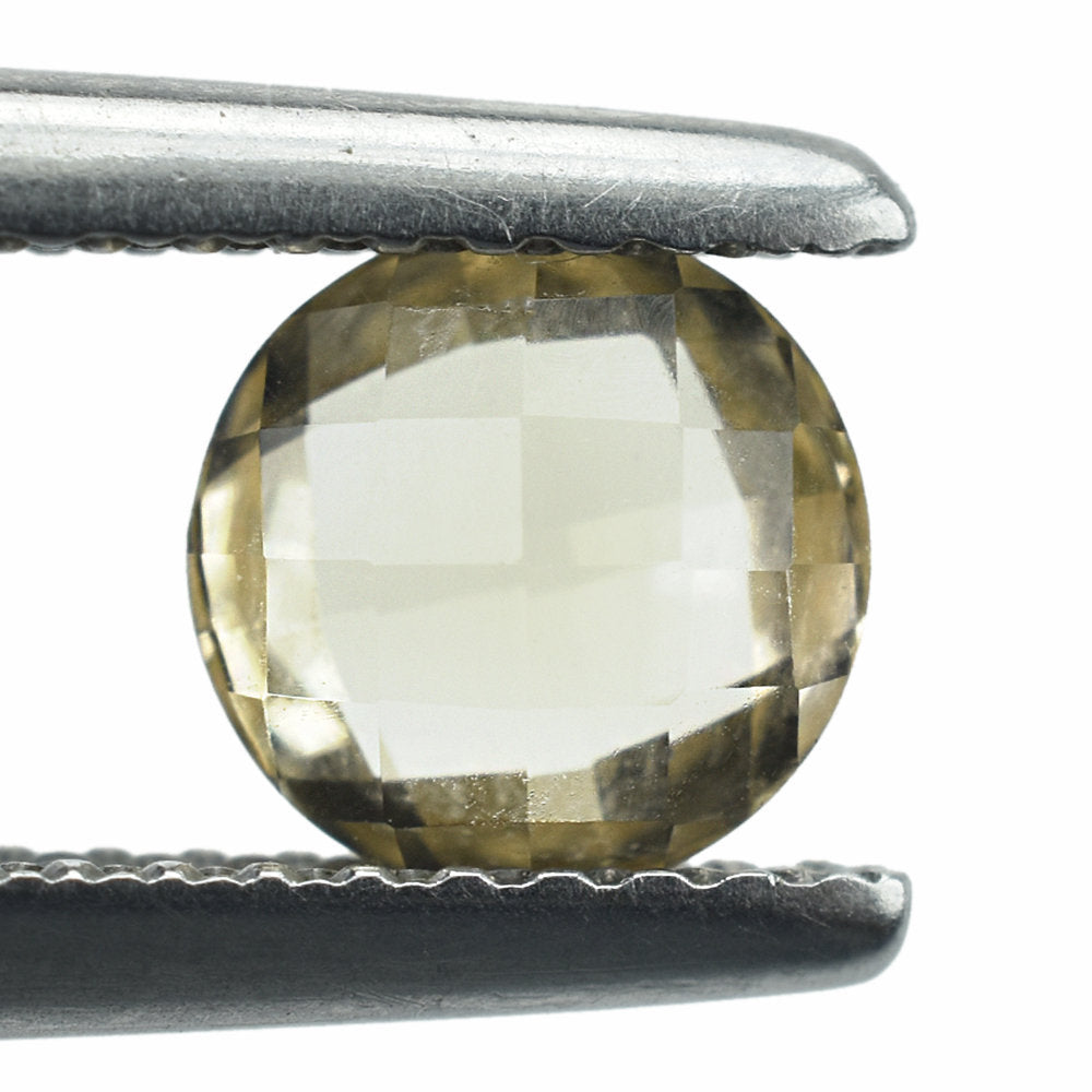 CHAMPAGNE QUARTZ BRIOLETTE ROUND 6 MM 0.85 Cts.