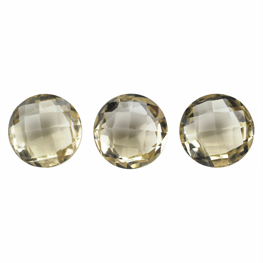 CHAMPAGNE QUARTZ BRIOLETTE ROUND 6 MM 0.85 Cts.