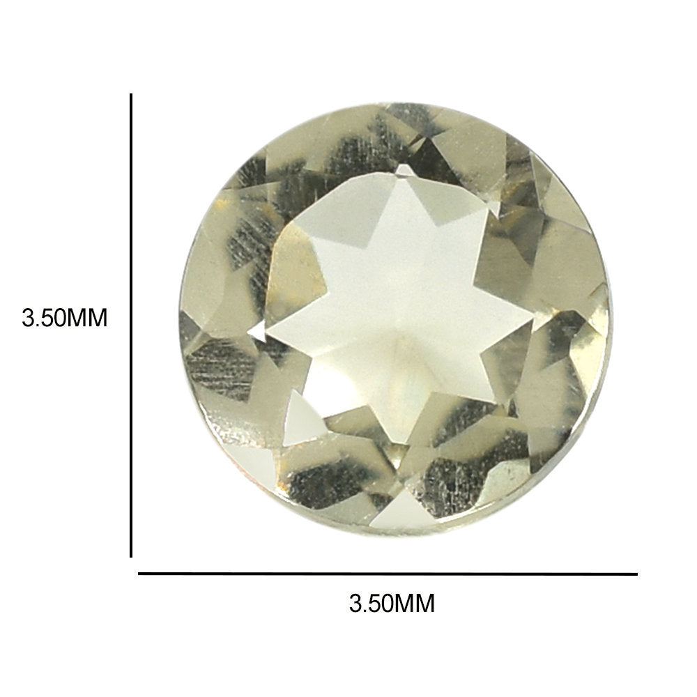 CHAMPAGNE QUARTZ CUT ROUND 3.50MM 0.15 Cts.