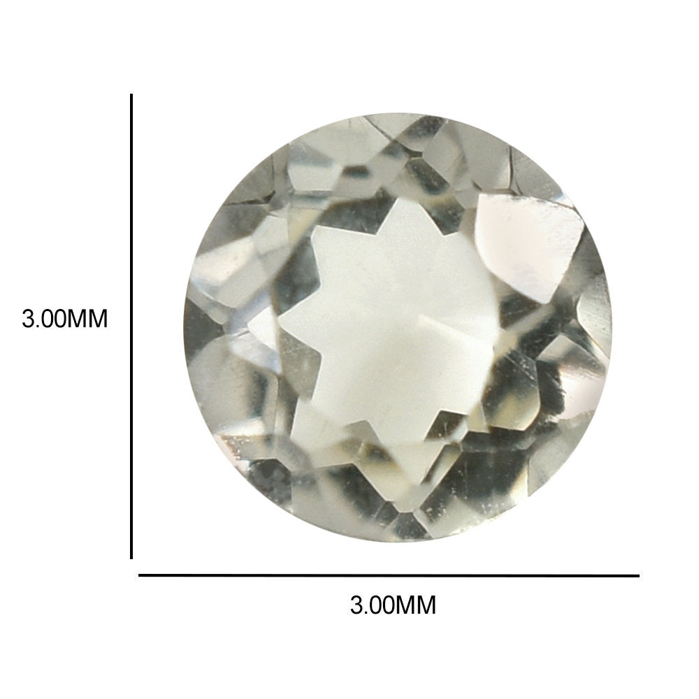 CHAMPAGNE QUARTZ CUT ROUND 3.00MM  0.11 Cts.