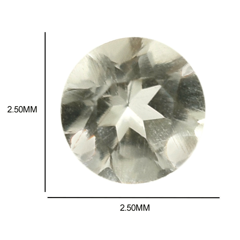 CHAMPAGNE QUARTZ CUT ROUND 2.50MM 0.06 Cts.