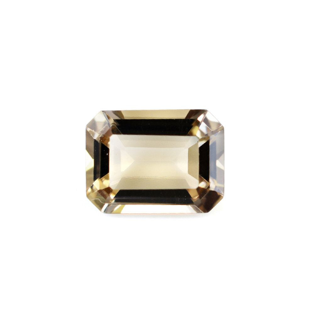CHAMPAGNE QUARTZ CUT OCTAGON 8X6MM 1.37 Cts.