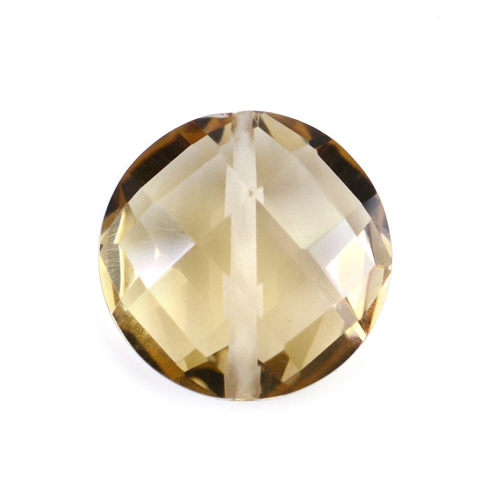 CHAMPAGNE QUARTZ BRIOLETTE ROUND (FULL DRILL) 10MM 3.60 Cts.