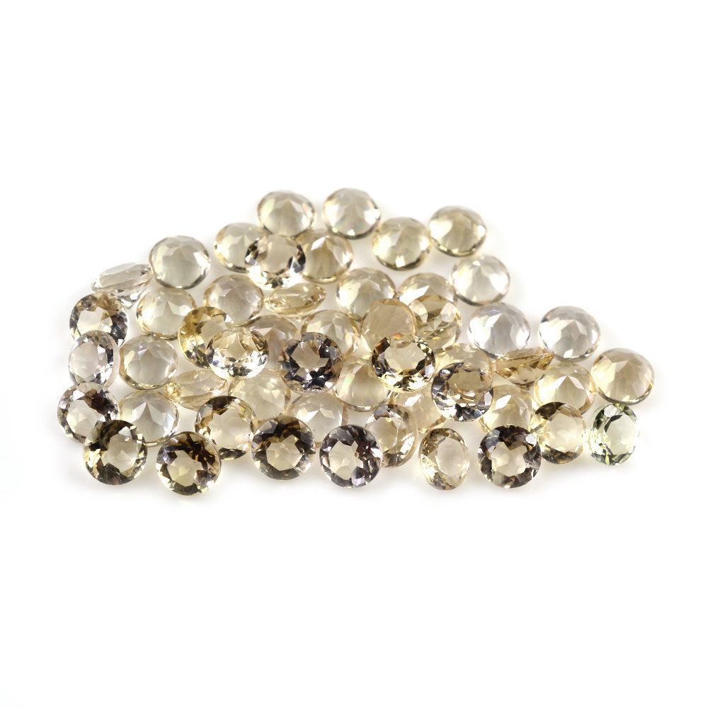 CHAMPAGNE QUARTZ CUT ROUND 4MM (MEDIUM/CLEAN) 0.23 Cts.