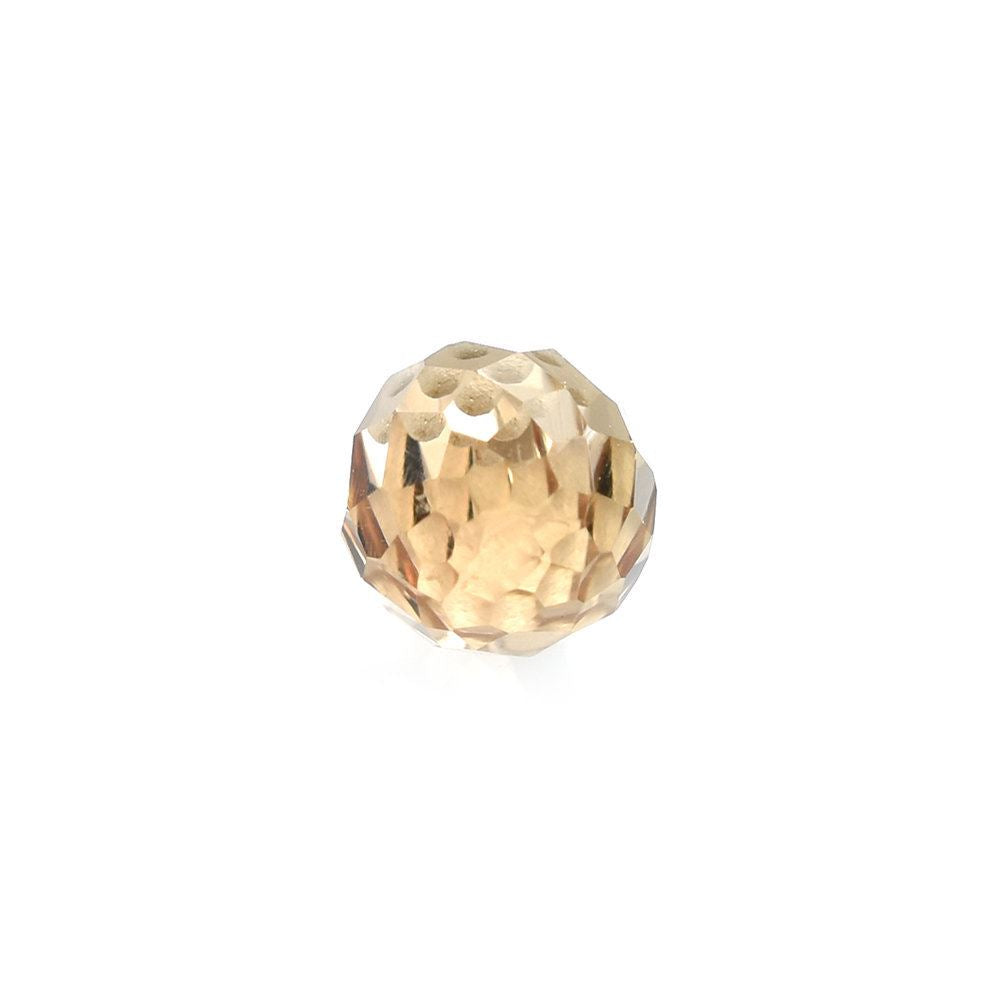 CHAMPAGNE QUARTZ FACETED DROPS (HALF DRILL-0.80MM) 7X5MM 1.47 Cts.