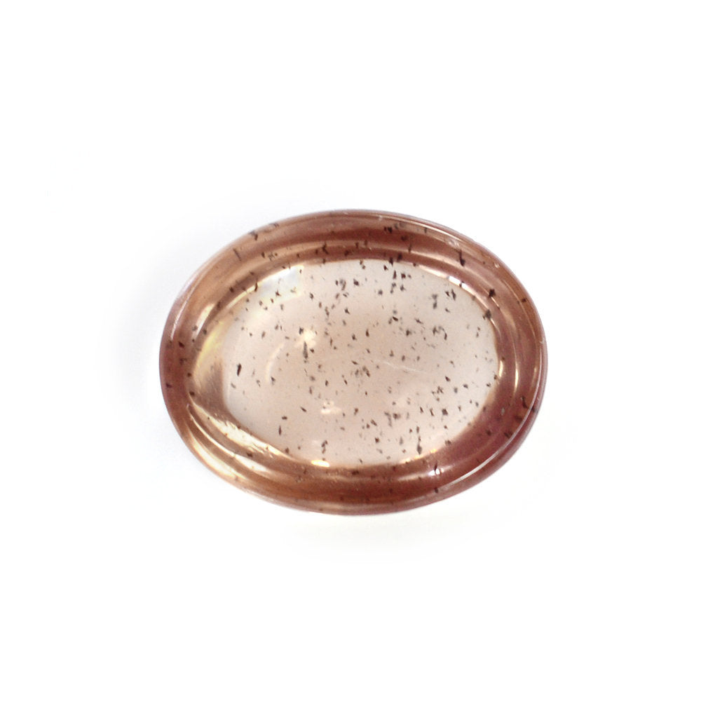CHAMPAGNE SUNSTONE OVAL CAB 10X8MM 2.43 Cts.