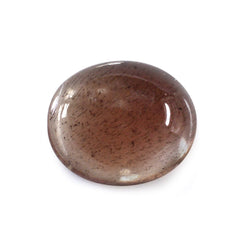 CHAMPAGNE SUNSTONE OVAL CAB 12X10MM 3.73 Cts.