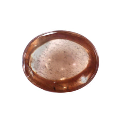 CHAMPAGNE SUNSTONE OVAL CAB 12X10MM 3.73 Cts.