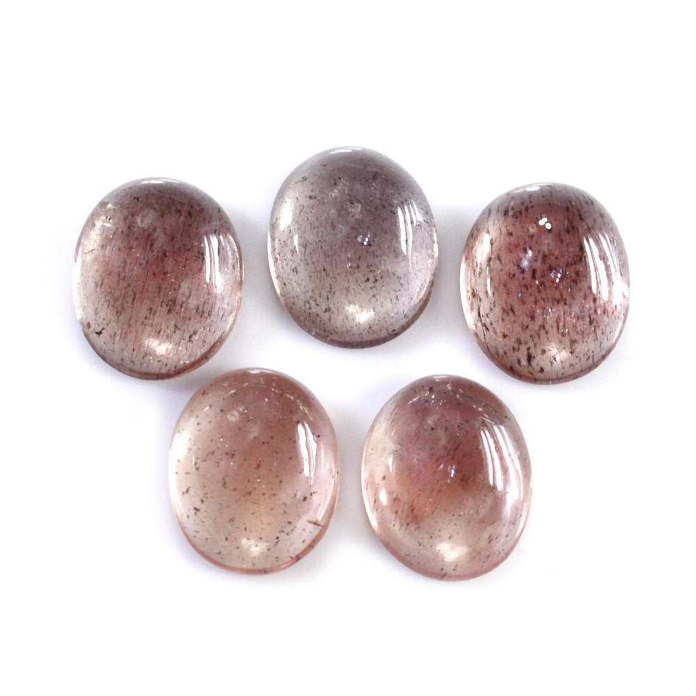 CHAMPAGNE SUNSTONE OVAL CAB 11X9MM 3.07 Cts.