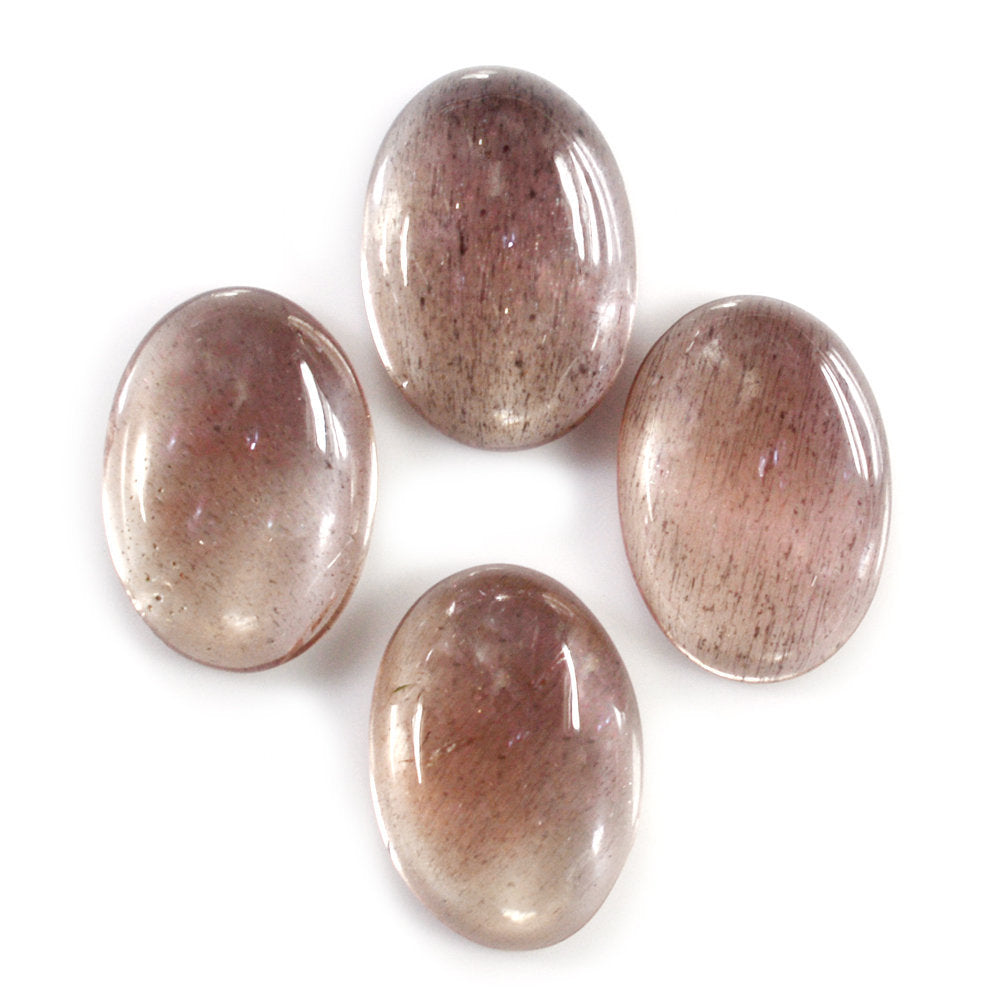 CHAMPAGNE SUNSTONE OVAL CAB 14X10MM 4.66 Cts.