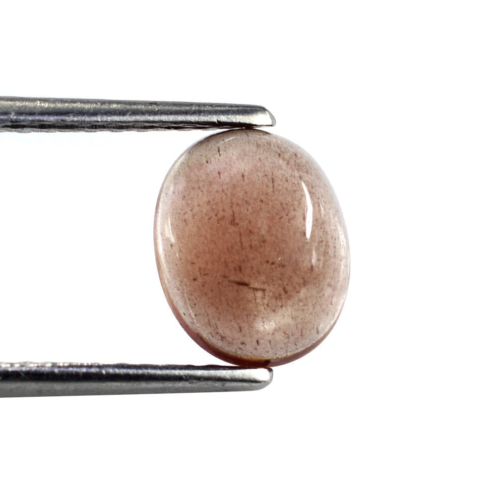 CHAMPAGNE SUNSTONE OVAL CAB 10X8MM 2.48 Cts.