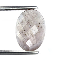 CHAMPAGNE SUNSTONE CHECKER OVAL CAB 14X10MM 4.99 Cts.