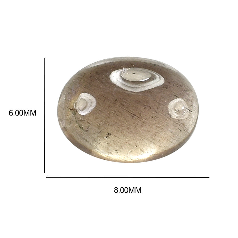 CHAMPAGNE SUNSTONE OVAL CAB 8X6MM 1.19 Cts.