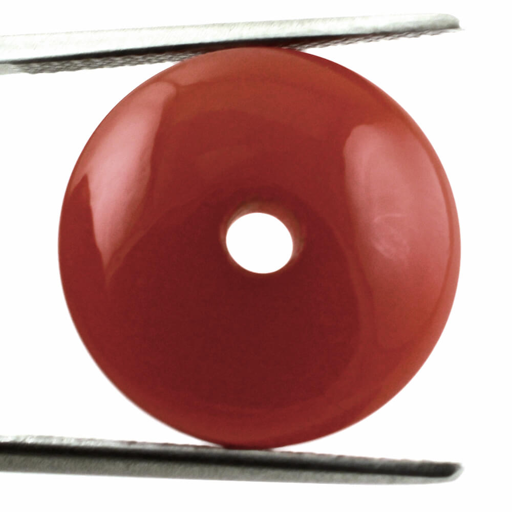 CARNELIAN ROUND CAB (1ST) (FULL DRILL) 16MM 10.35 Cts.