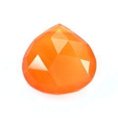 CARNELIAN ROSE CUT BRIOLETTE PEAR (TABEEZ) (FULL DRILL) 10MM 3.12 Cts.