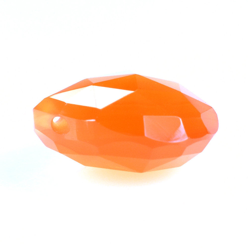 CARNELIAN ROSE CUT BRIOLETTE PEAR (TABEEZ) (FULL DRILL) 10MM 3.12 Cts.