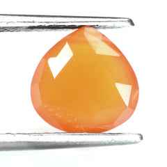 CARNELIAN ROSE CUT BRIOLETTE PEAR (TABEEZ) (FULL DRILL) 10MM 3.12 Cts.