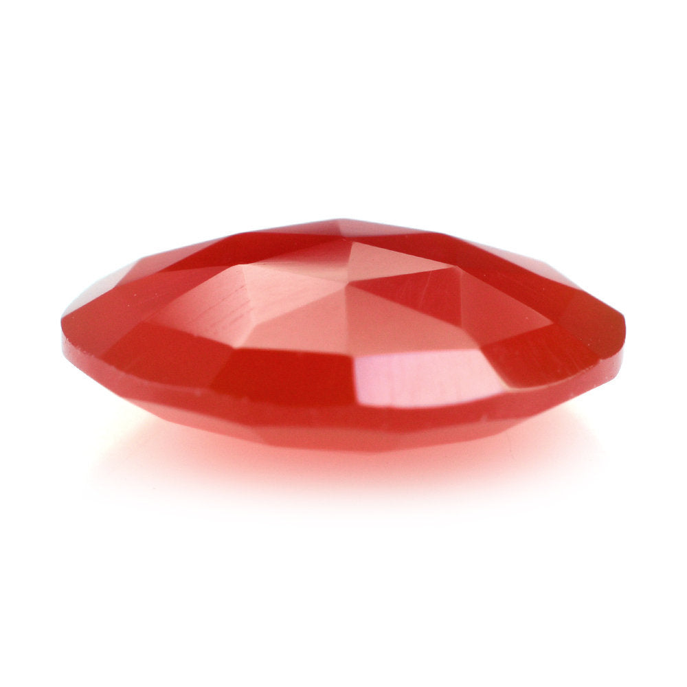 CARNELIAN ROSE CUT BRIOLETTE ROUND 12MM 3.49 Cts.