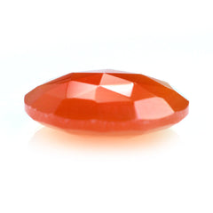 CARNELIAN ROSE CUT BRIOLETTE ROUND 12MM 3.64 Cts.