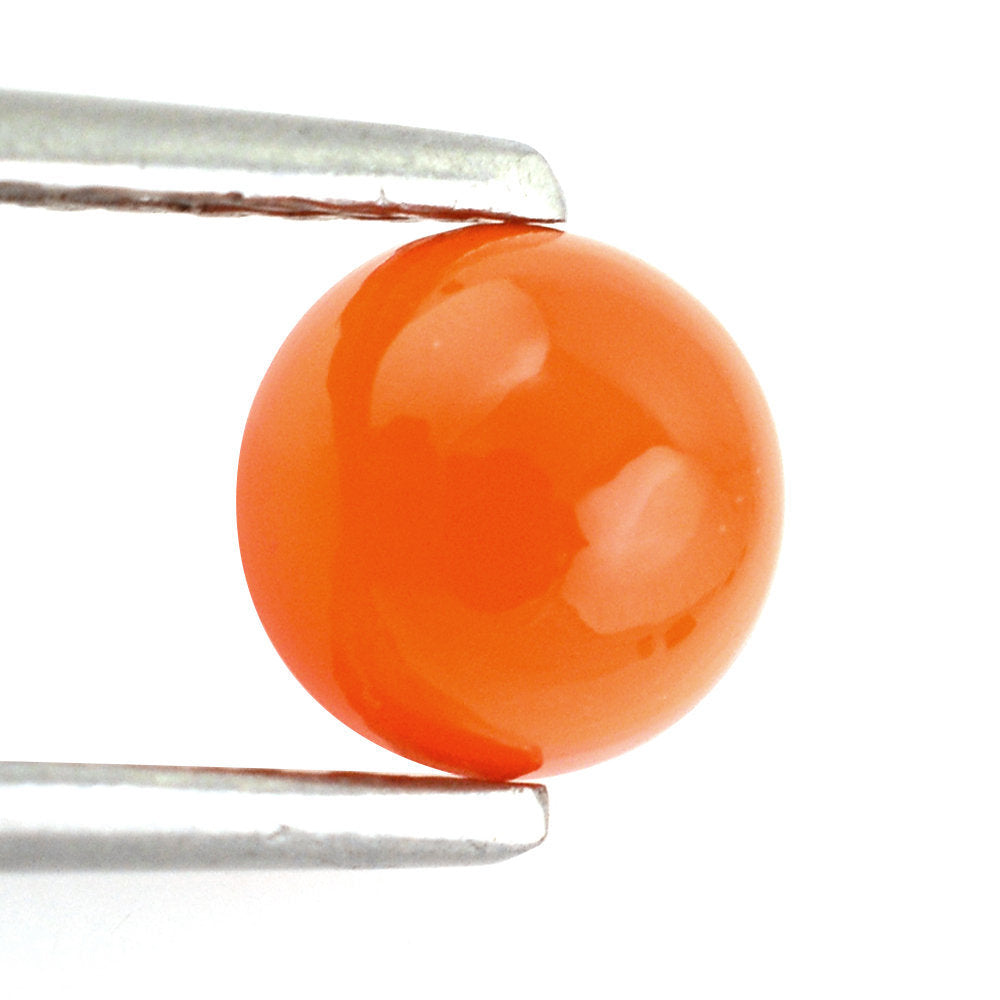 CARNELIAN ROUND CAB 6MM 0.92 Cts.
