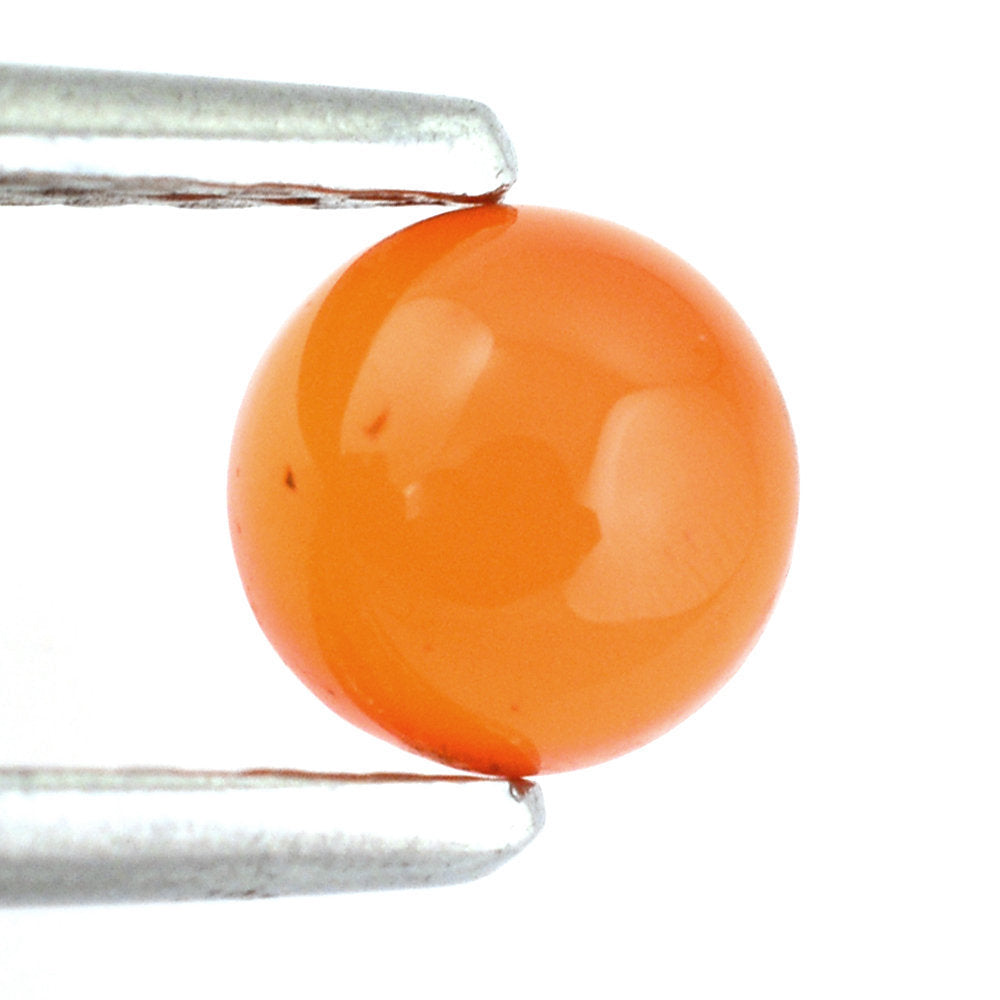 CARNELIAN ROUND CAB 5MM 0.53 Cts.