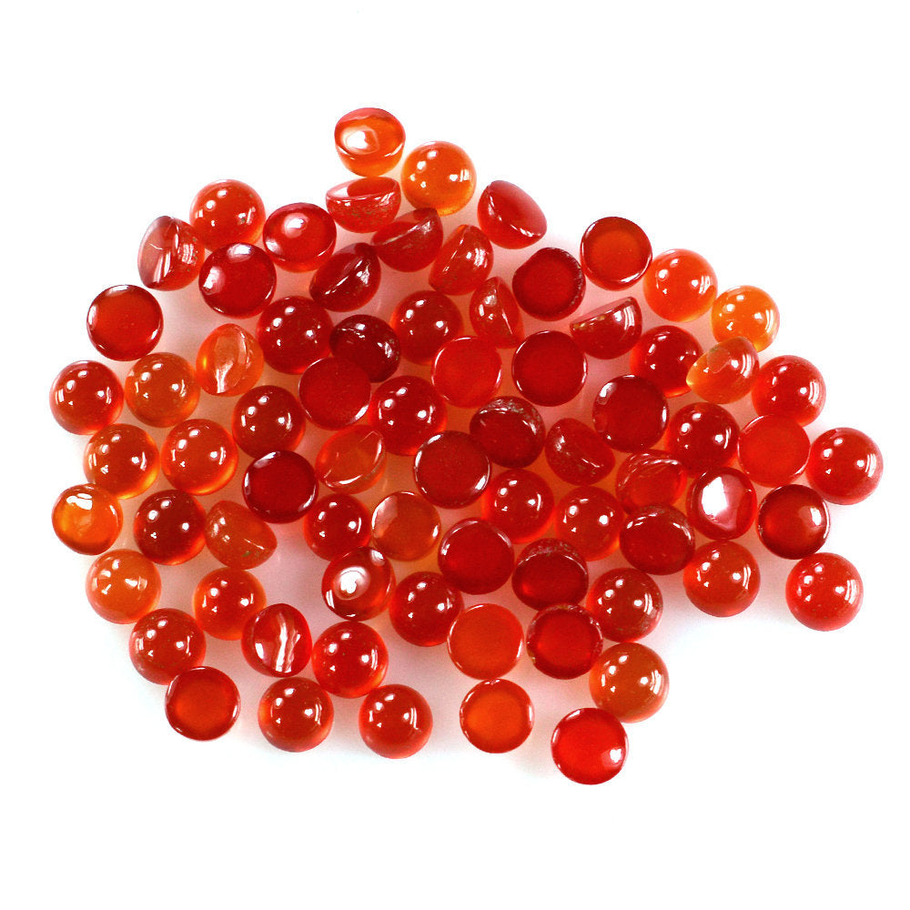 CARNELIAN ROUND CAB 3MM 0.15 Cts.