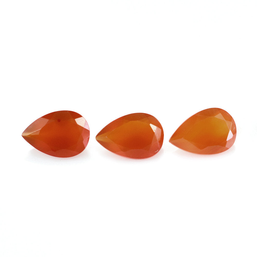 CARNELIAN CUT PEAR 6X4MM 0.34 Cts.