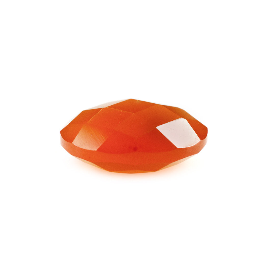 CARNELIAN CHECKER BRIOLETTE OVAL 11X9MM 3.22 Cts.