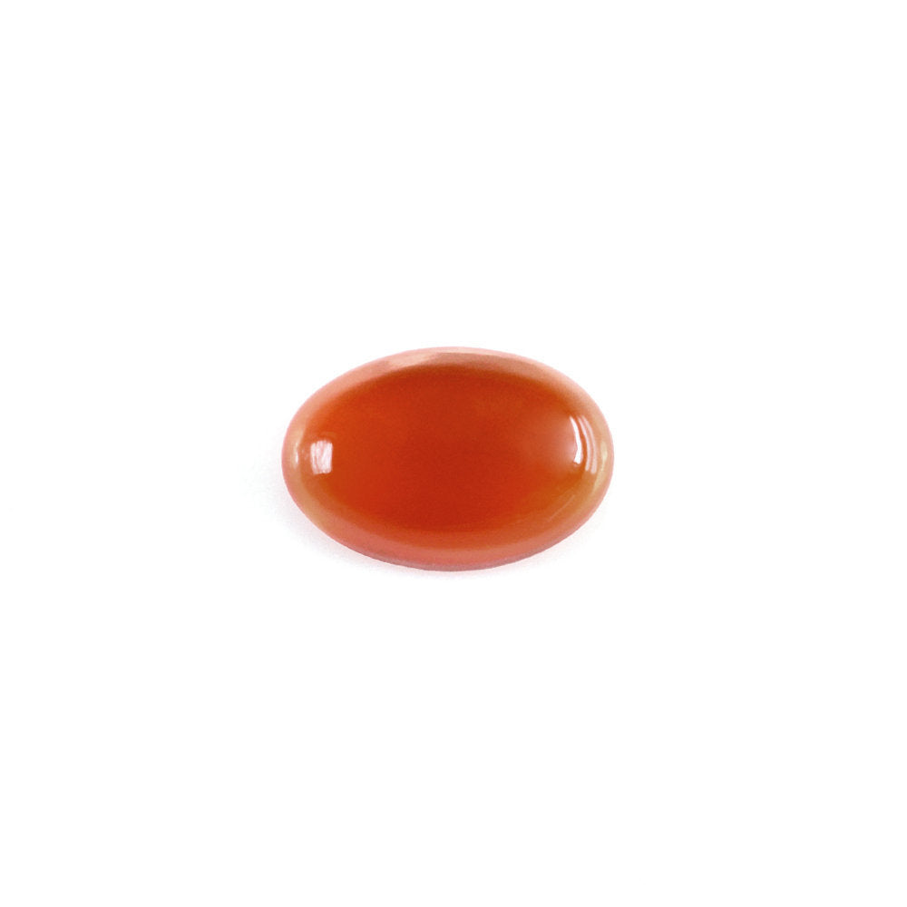 CARNELIAN PLAIN OVAL CAB 6X4MM 0.44 Cts.