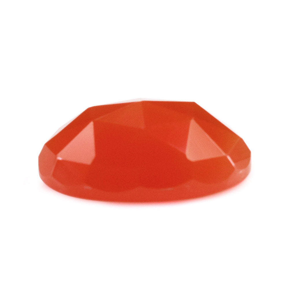 CARNELIAN ROSE CUT OVAL CAB 13X9MM 3.88 Cts.