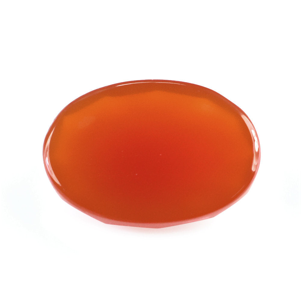 CARNELIAN ROSE CUT OVAL CAB 13X9MM 3.88 Cts.