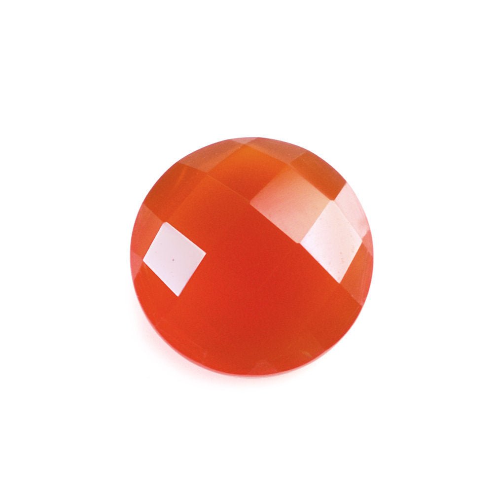 CARNELIAN CHECKER BRIOLETTE ROUND 9MM 2.06 Cts.