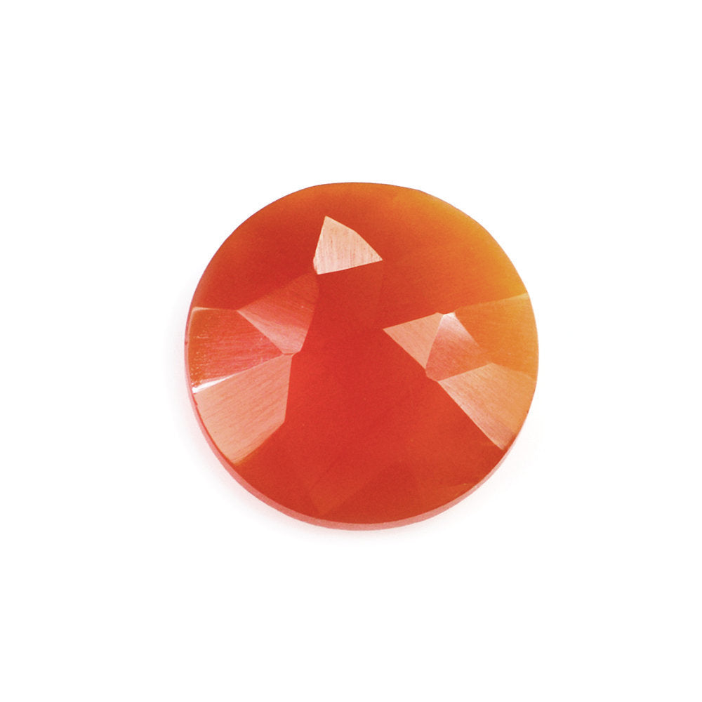 CARNELIAN ROSE CUT BRIOLETTE ROUND 8MM 1.25 Cts.