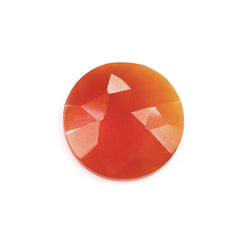 CARNELIAN ROSE CUT BRIOLETTE ROUND 8MM 1.25 Cts.