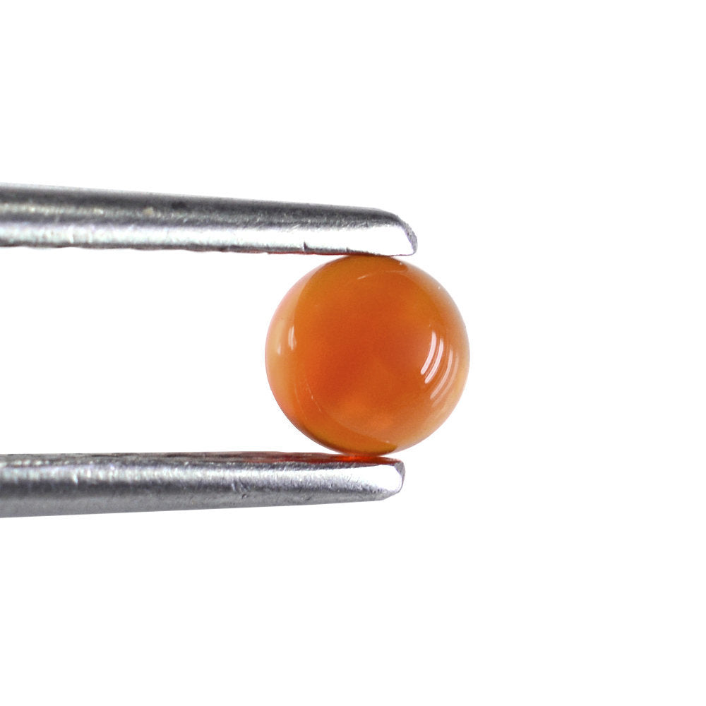CARNELIAN ROUND CAB 4MM 0.27 Cts.