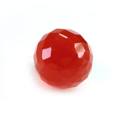 CARNELIAN FACETED DROPS (HALF DRILL 0.70MM) 10X7MM 3.11 Cts.